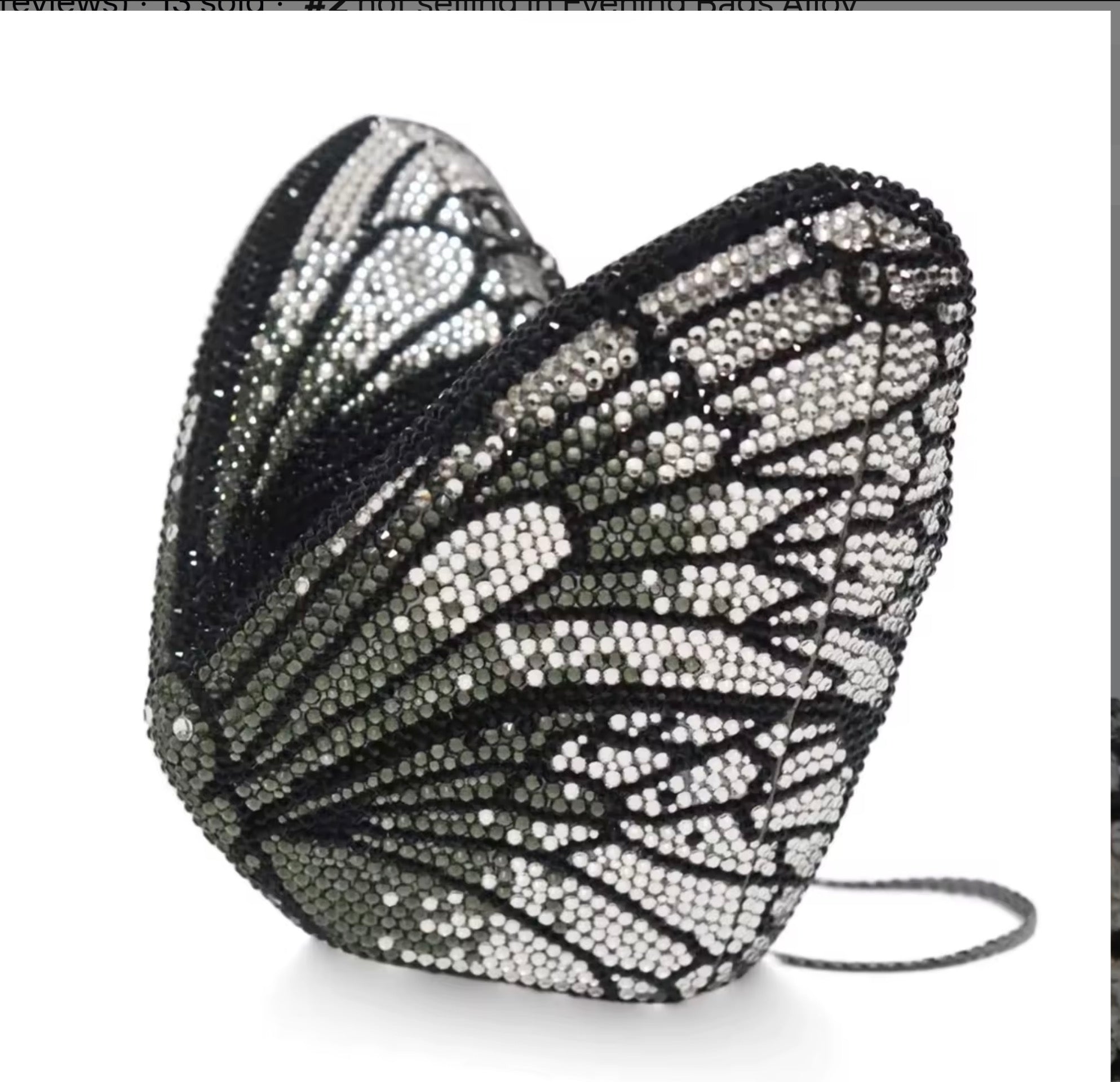 Crystal Butterfly Clutch